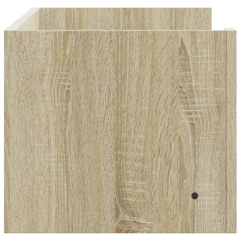 vidaXL Wall Shelf Sonoma Oak 100x35x30.5 cm Engineered Wood 5