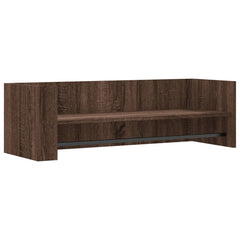 vidaXL Wall Shelf Brown Oak 100x35x30.5 cm Engineered Wood 2