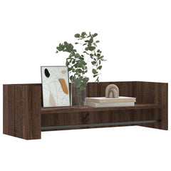 vidaXL Wall Shelf Brown Oak 100x35x30.5 cm Engineered Wood 3