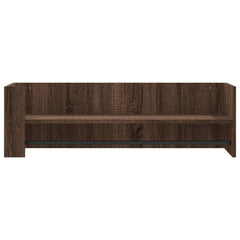 vidaXL Wall Shelf Brown Oak 100x35x30.5 cm Engineered Wood 4