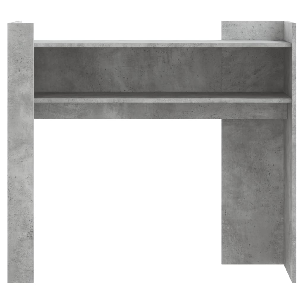 vidaXL Console Table Concrete Grey 100x35x90 cm Engineered Wood 4