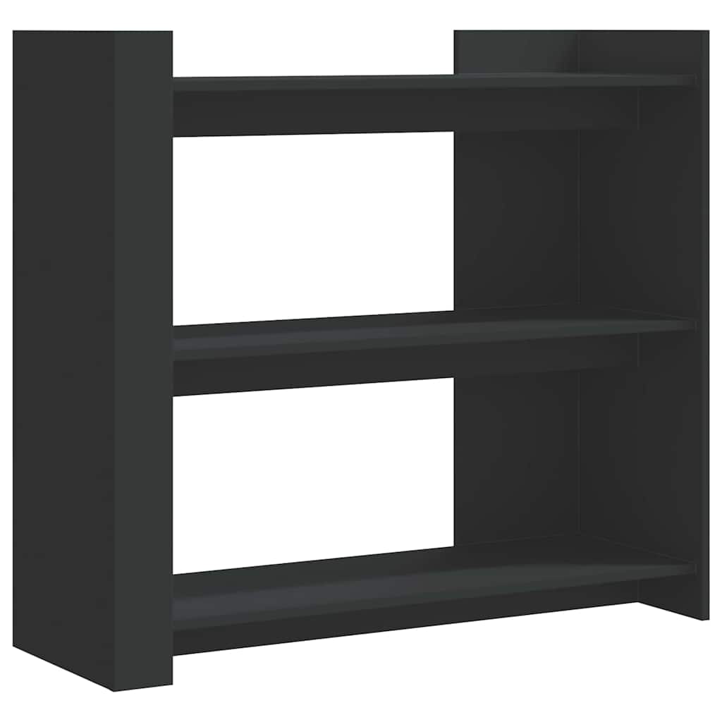 vidaXL Console Table Black 100x35x90 cm Engineered Wood 2