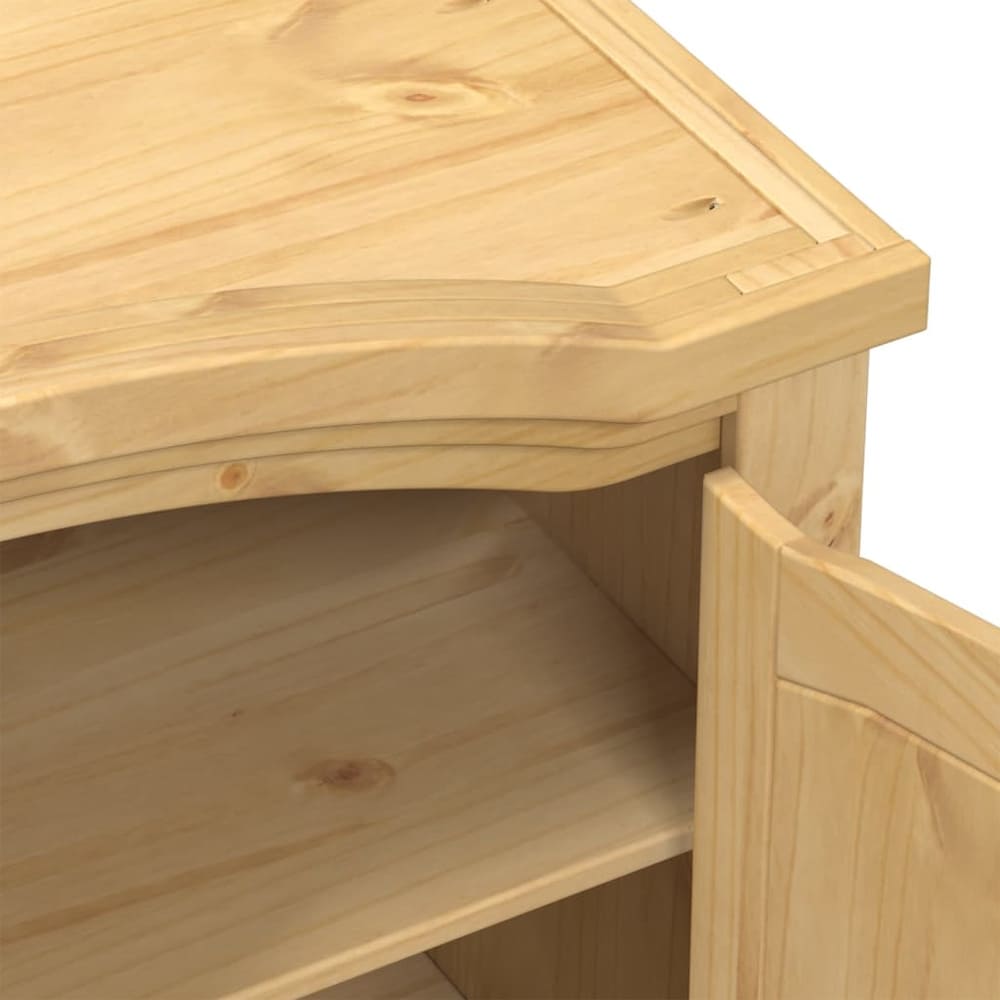 Wardrobe Corona Solid Wood Pine Brown