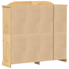 Wardrobe "Corona" 194x52x186 cm Solid Wood Pine Brown