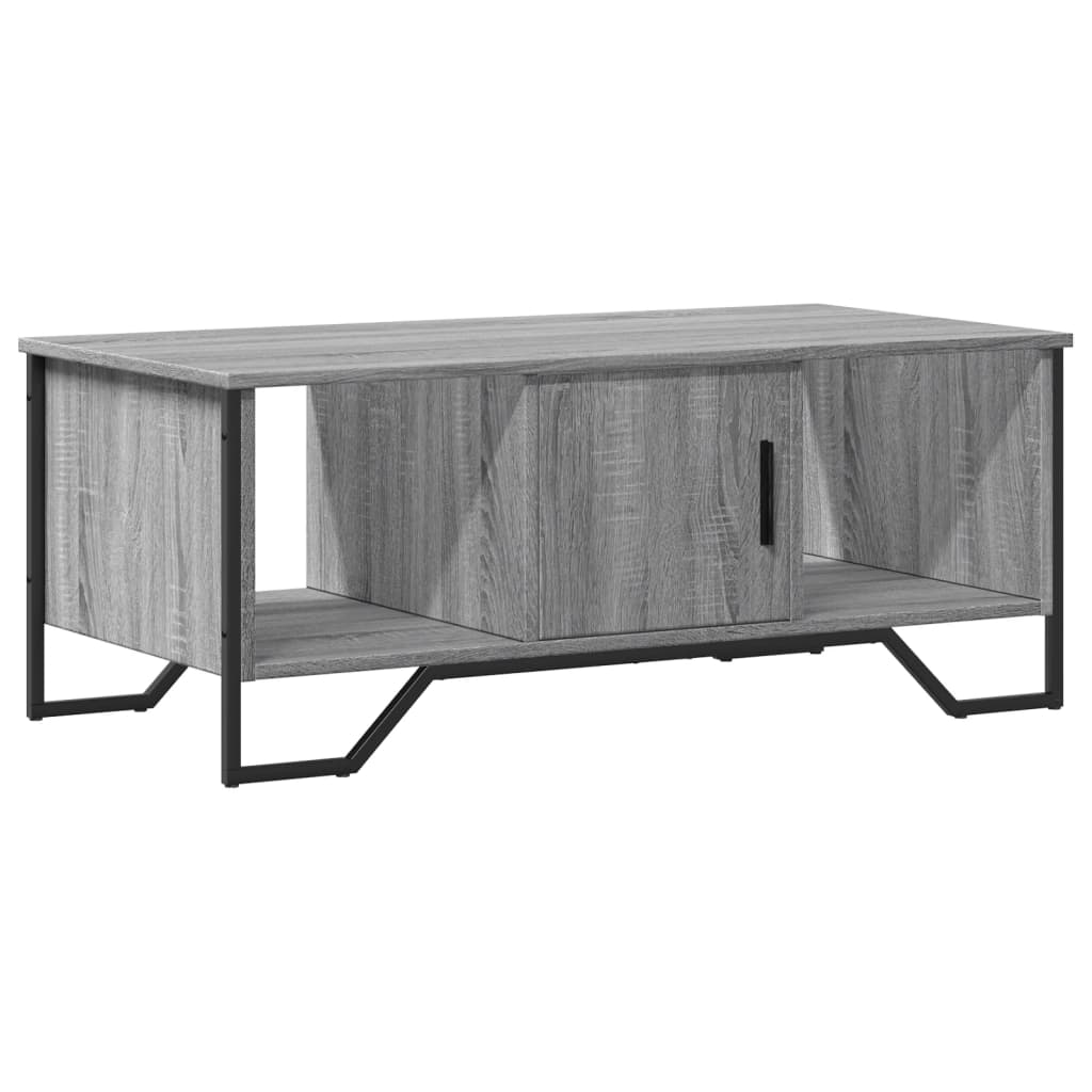 vidaXL Coffee Table Grey Sonoma 100x51x40 cm Engineered Wood 2