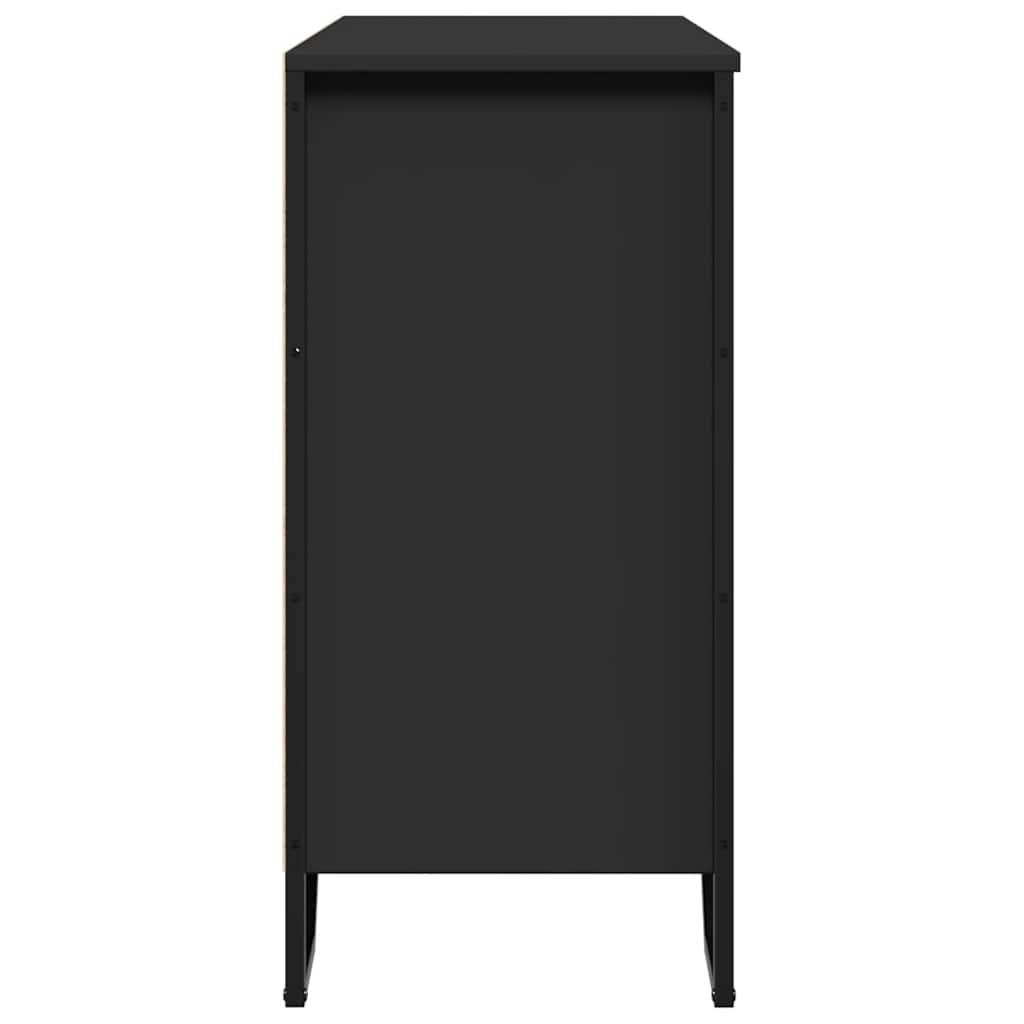 vidaXL Sideboard Black 91x35.5x74.5 cm Engineered Wood 5