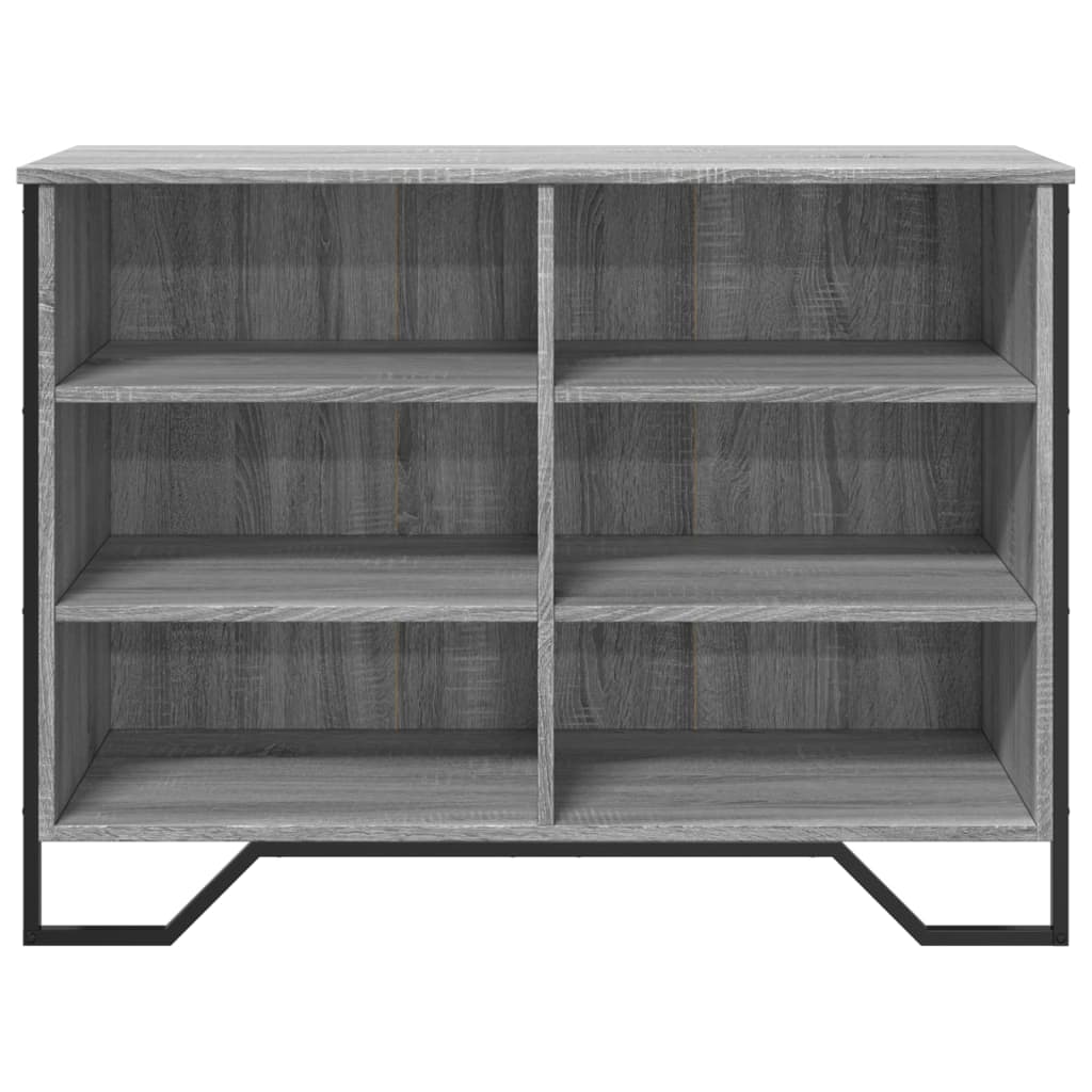 vidaXL Sideboard Grey Sonoma 101x35.5x74.5 cm Engineered Wood 4