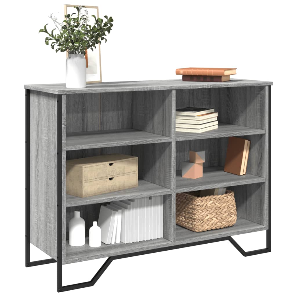 vidaXL Sideboard Grey Sonoma 101x35.5x74.5 cm Engineered Wood 1