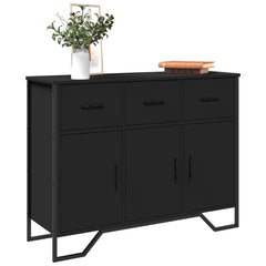 Sideboard 97x32,5x74,5 cm Engineered Wood Black
