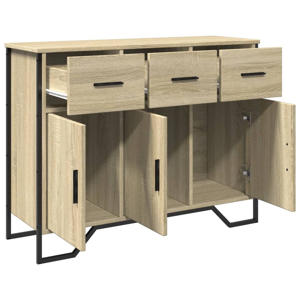 Sideboard 97x32,5x74,5 cm Engineered Wood Sonoma oak