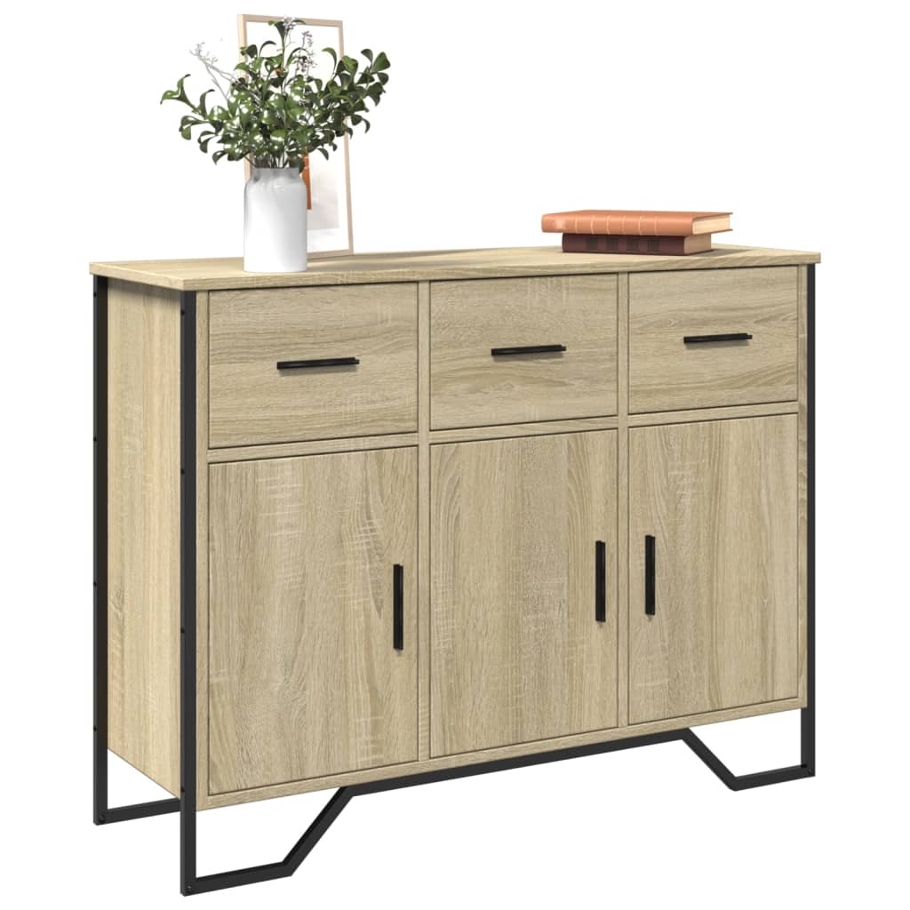 Sideboard 97x32,5x74,5 cm Engineered Wood Sonoma oak