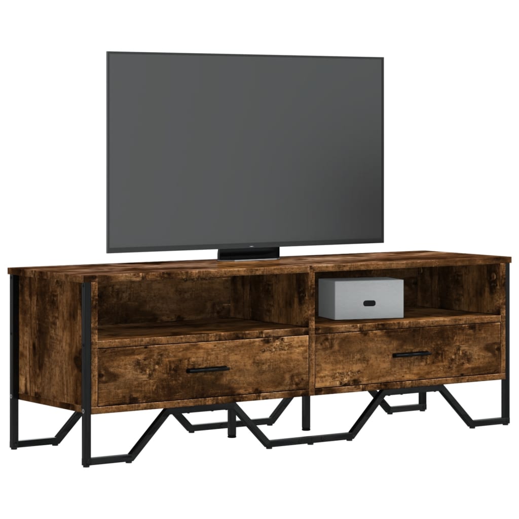 TV Cabinet Engineered Wood in Smoked Oak