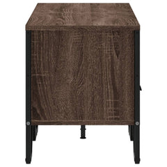 vidaXL TV Cabinet Brown Oak 122x34x41 cm Engineered Wood 5