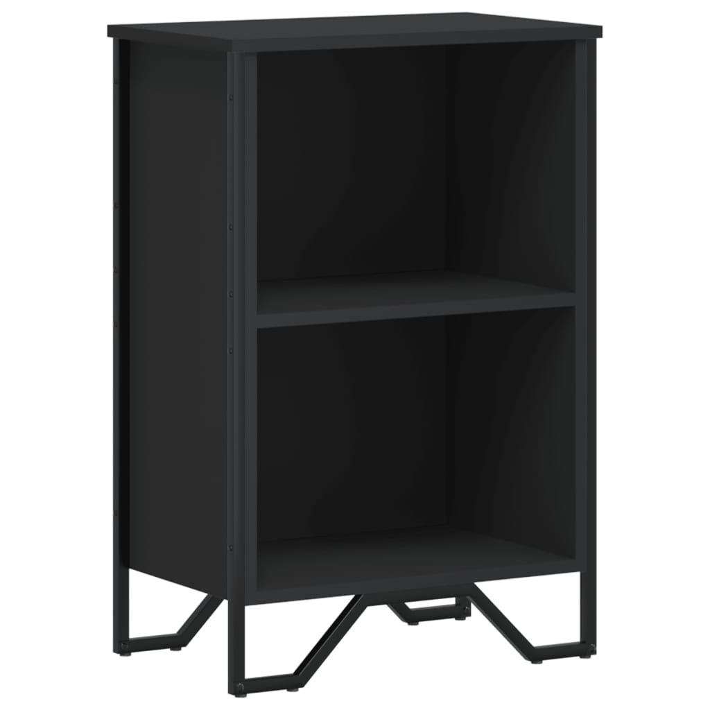 vidaXL Bookcase Black 50x31x74,5 cm Engineered Wood 2