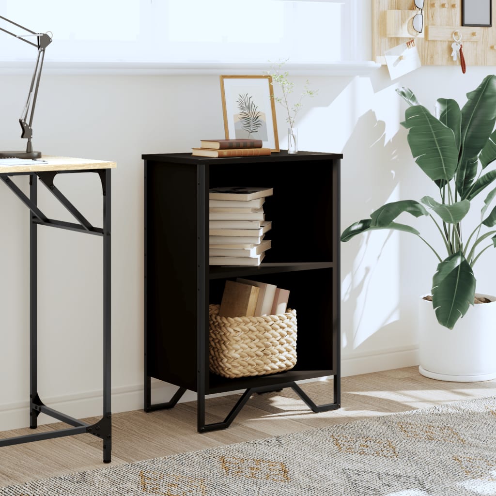 vidaXL Bookcase Black 50x31x74,5 cm Engineered Wood 3