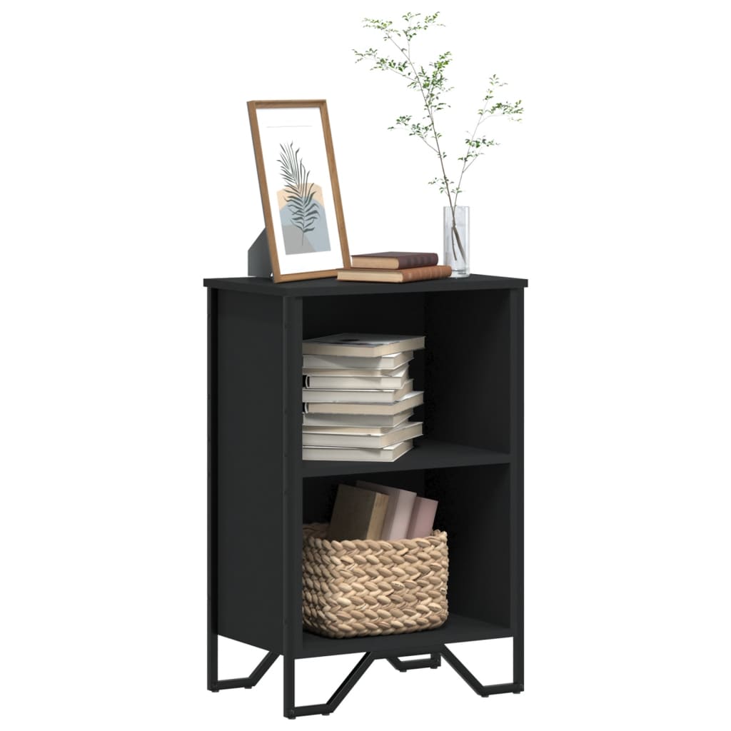 vidaXL Bookcase Black 50x31x74,5 cm Engineered Wood 1