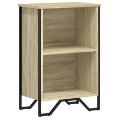 vidaXL Bookcase Sonoma Oak 50x31x74.5 cm Engineered Wood 2