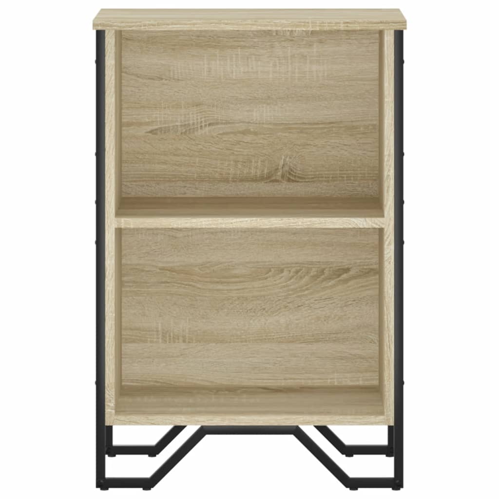 vidaXL Bookcase Sonoma Oak 50x31x74.5 cm Engineered Wood 4