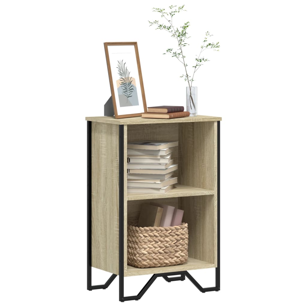 vidaXL Bookcase Sonoma Oak 50x31x74.5 cm Engineered Wood 1