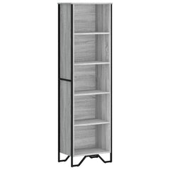 vidaXL Bookcase Grey Sonoma 50x31x169 cm Engineered Wood 2