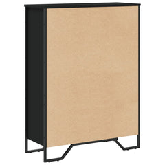 vidaXL Bookcase Black 80x31x106 cm Engineered Wood 6