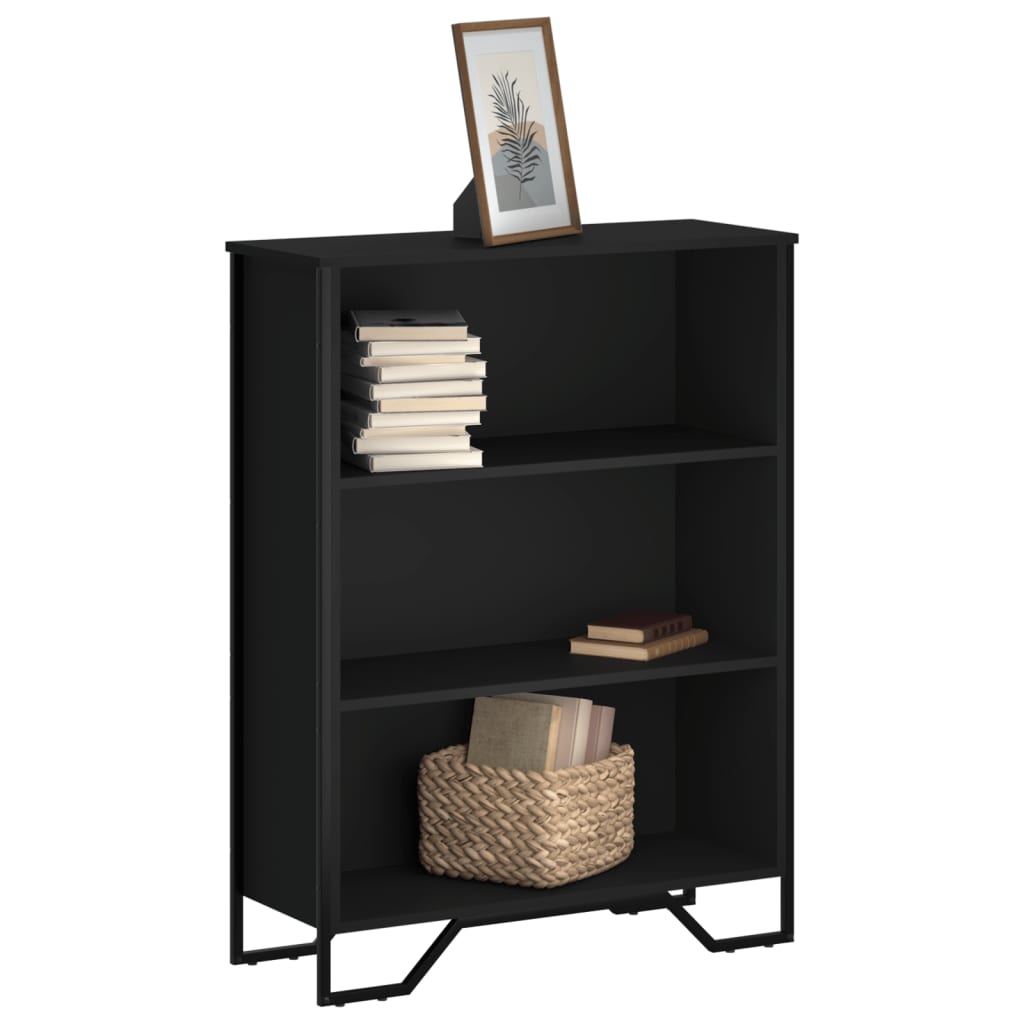 vidaXL Bookcase Black 80x31x106 cm Engineered Wood 1