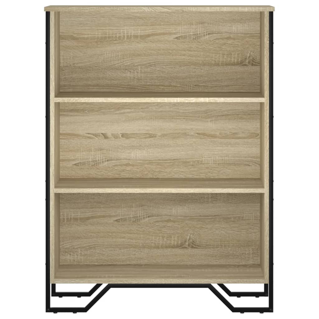 vidaXL Bookcase Sonoma Oak 80x31x106 cm Engineered Wood 4