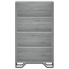 vidaXL Bookcase Grey Sonoma 80x31x137.5 cm Engineered Wood 4