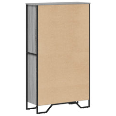 vidaXL Bookcase Grey Sonoma 80x31x137.5 cm Engineered Wood 6