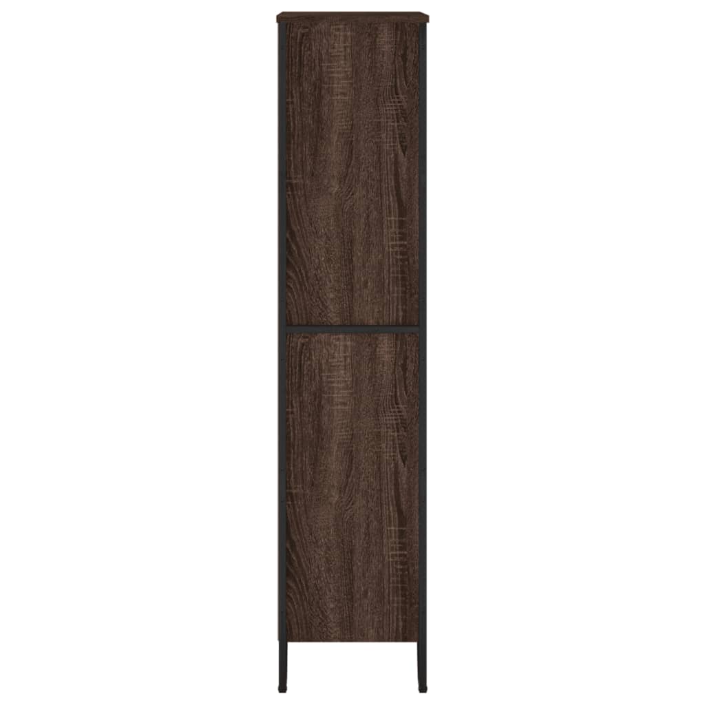 vidaXL Bookcase Brown Oak 80x31x137.5 cm Engineered Wood 5