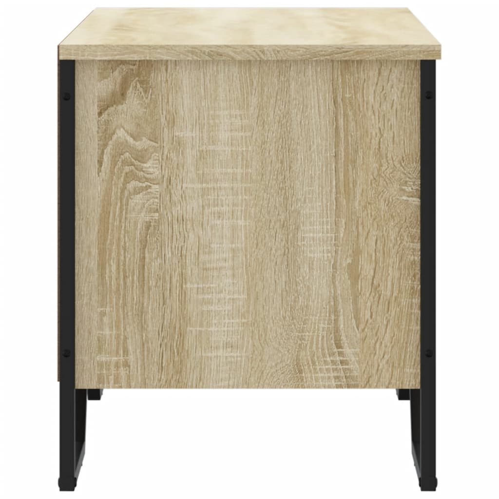 vidaXL Shoe Cabinet Sonoma Oak 90x38x45.5 cm Engineered Wood 5