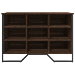 vidaXL Shoe Cabinet Brown Oak 90x38x61.5 cm Engineered Wood 4