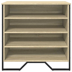vidaXL Shoe Cabinet Sonoma Oak 80x38x78 cm Engineered Wood 4