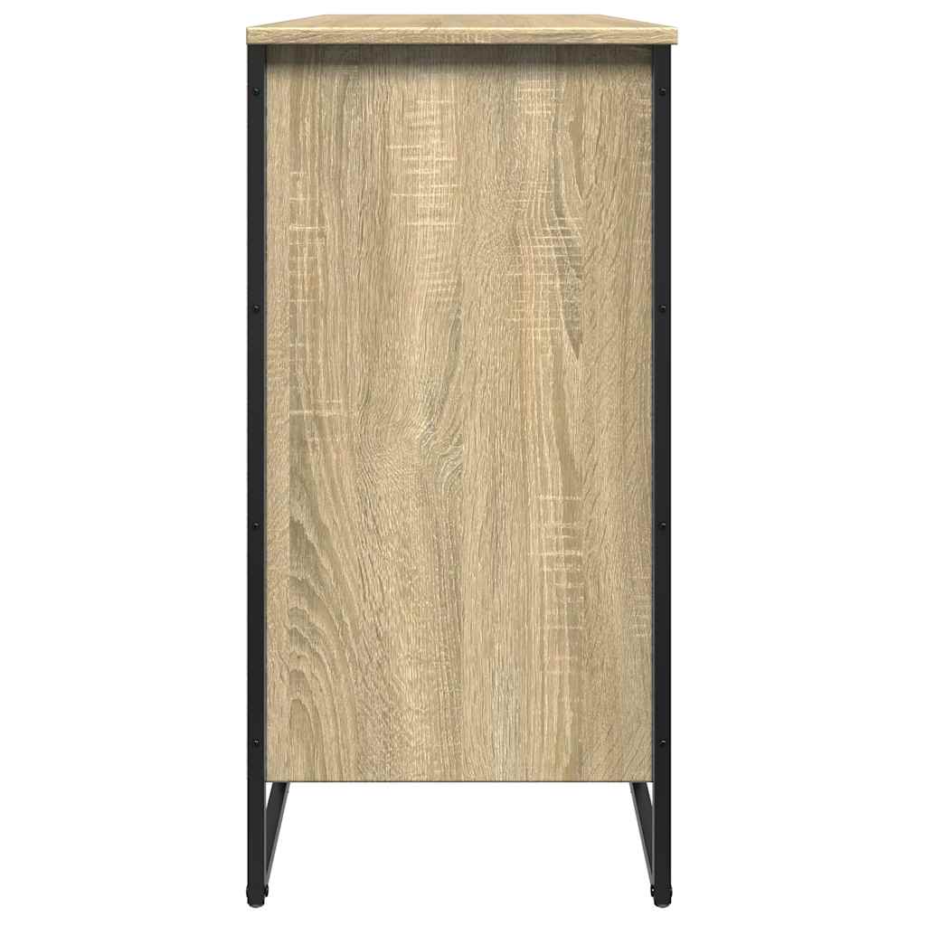 vidaXL Shoe Cabinet Sonoma Oak 80x38x78 cm Engineered Wood 5