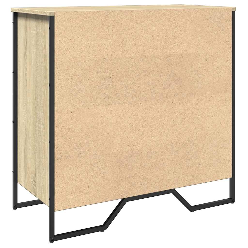 vidaXL Shoe Cabinet Sonoma Oak 80x38x78 cm Engineered Wood 6