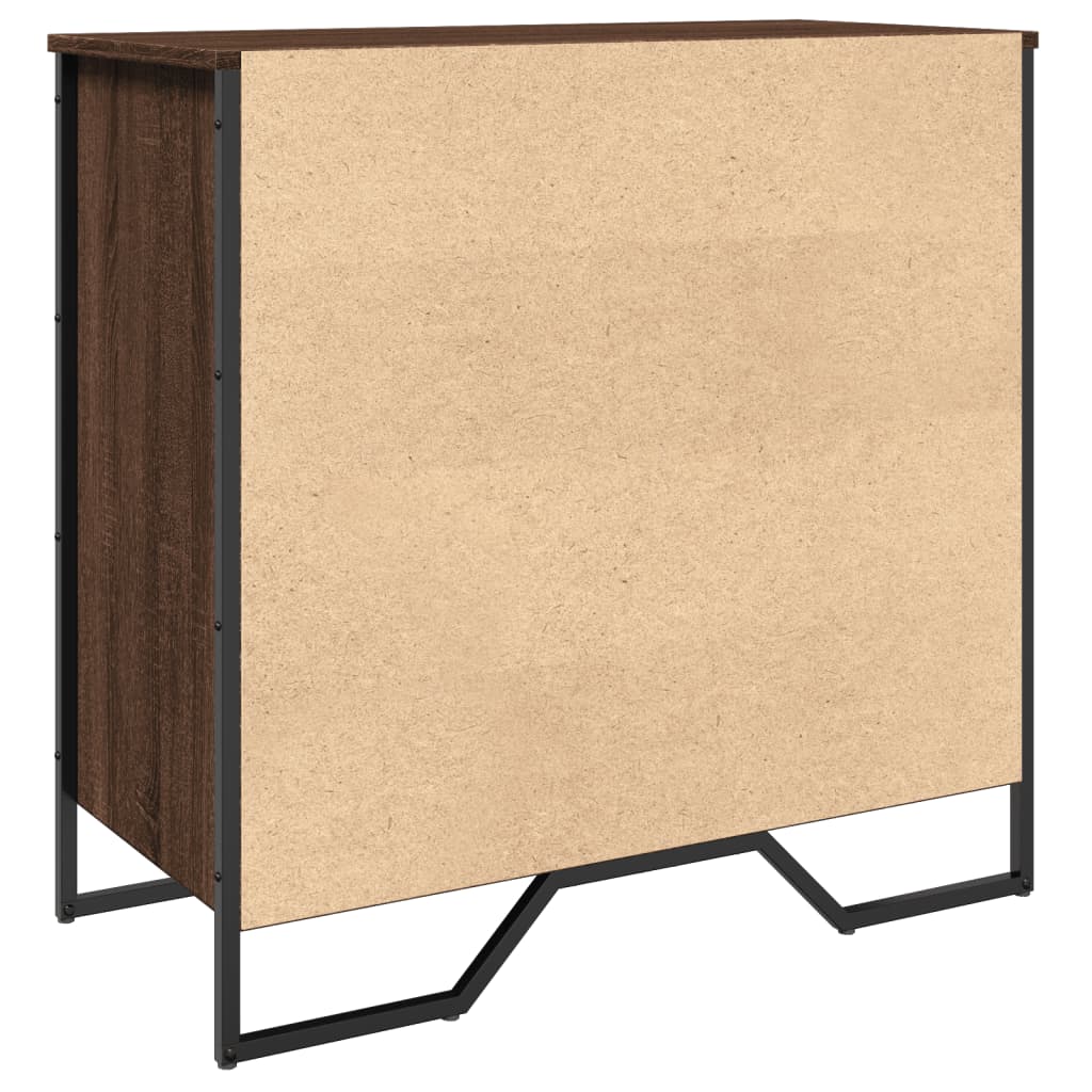 vidaXL Shoe Cabinet Brown Oak 80x38x78 cm Engineered Wood 6