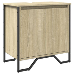 vidaXL Bathroom Sink Cabinet Sonoma Oak 60x35x60 cm Engineered Wood 2