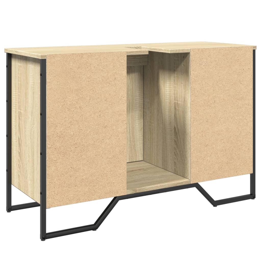 vidaXL Bathroom Sink Cabinet Sonoma Oak 91x35x60 cm Engineered Wood 6