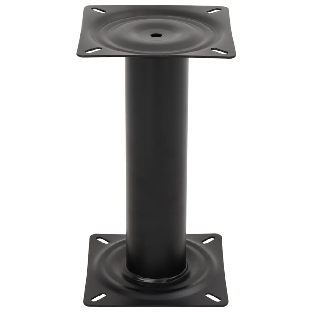 vidaXL Boat Seat Pedestal Black 33 cm Steel 2