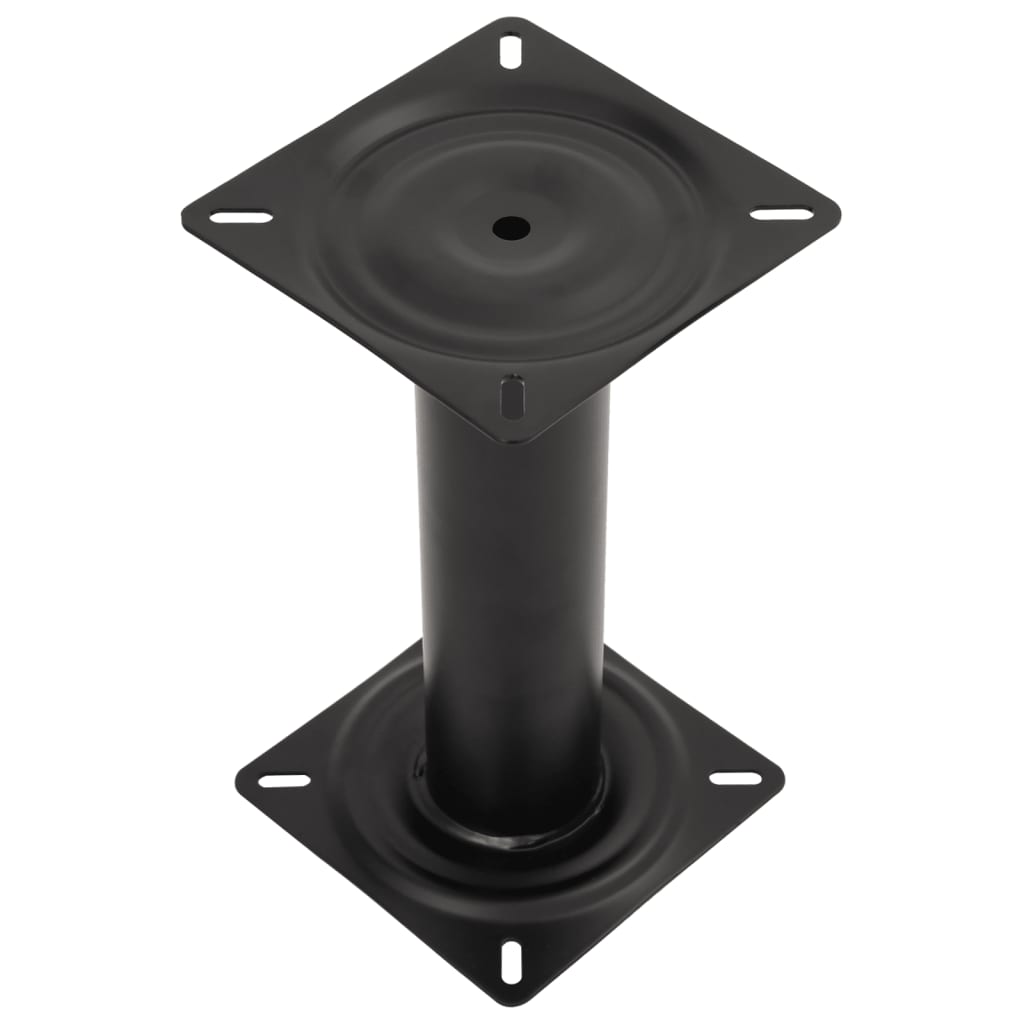vidaXL Boat Seat Pedestal Black 33 cm Steel 4