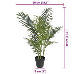 vidaXL Artificial Palm Tree Green 80 cm PP 5