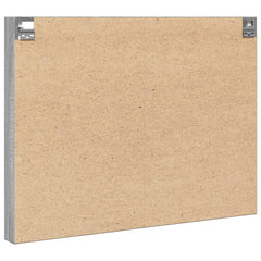 vidaXL Vitrine Cabinet Grey Sonoma 100x8.5x75 cm Engineered Wood 6