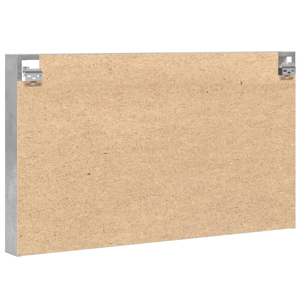 vidaXL Vitrine Cabinet Concrete Grey 100x8.5x58 cm Engineered Wood 6