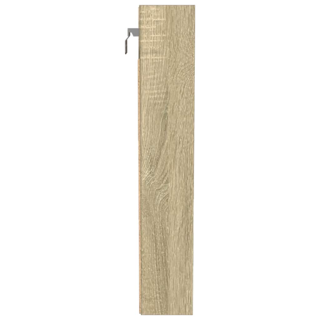 vidaXL Vitrine Cabinet Sonoma Oak 100x8.5x50 cm Engineered Wood 5