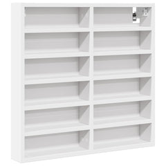vidaXL Vitrine Cabinet White 60x8.5x58 cm Engineered Wood 2