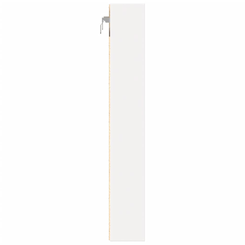 vidaXL Vitrine Cabinet White 60x8.5x58 cm Engineered Wood 5