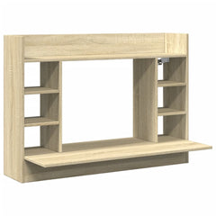Wall-Mounted Desk 105x48x75 cm Engineered Wood Sonoma oak