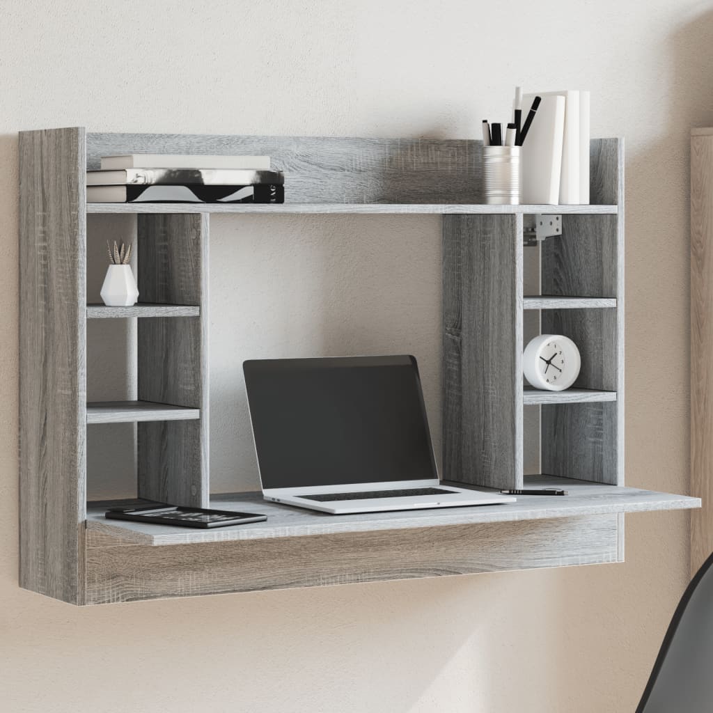 vidaXL Wall-Mounted Desk 105x48x75 cm Engineered Wood