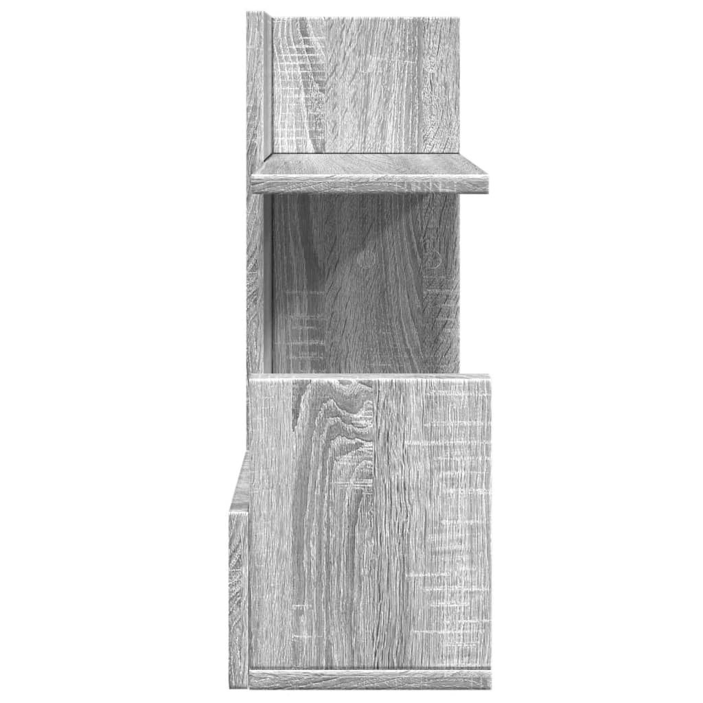 vidaXL Desk Organiser Grey Sonoma 49x20x52.5 cm Engineered wood 5