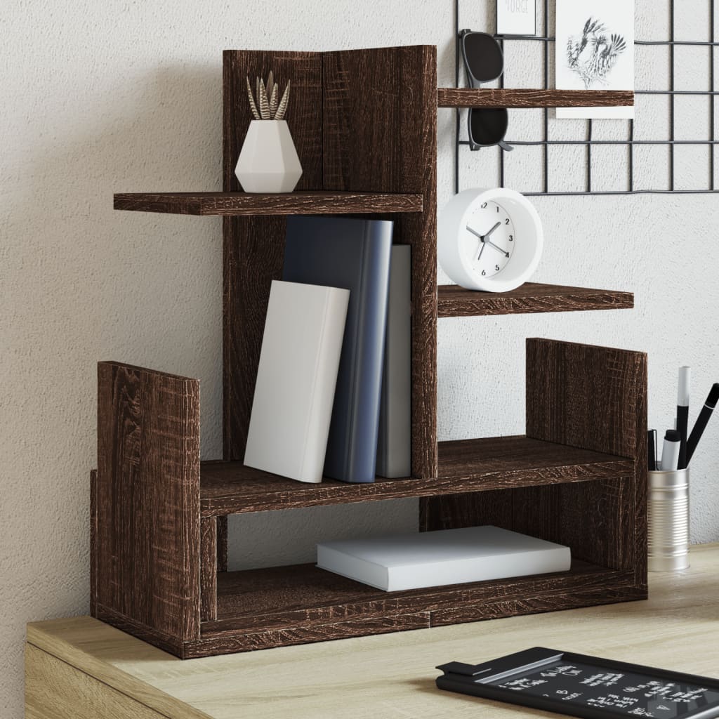 vidaXL Desk Organiser Brown Oak 49x20x52.5 cm Engineered wood 1